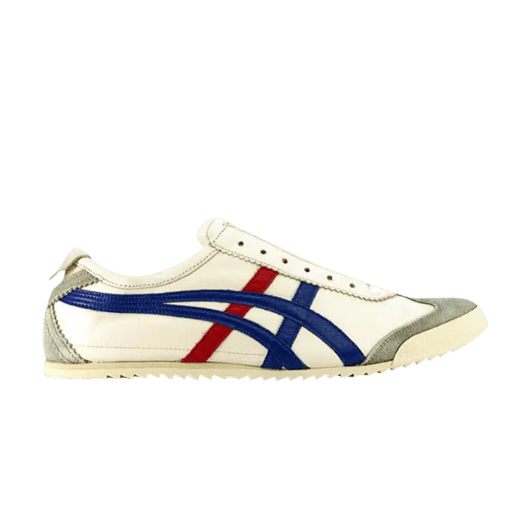 

Кроссовки Onitsuka Tiger Mexico 66 Deluxe White Blue Red, белый