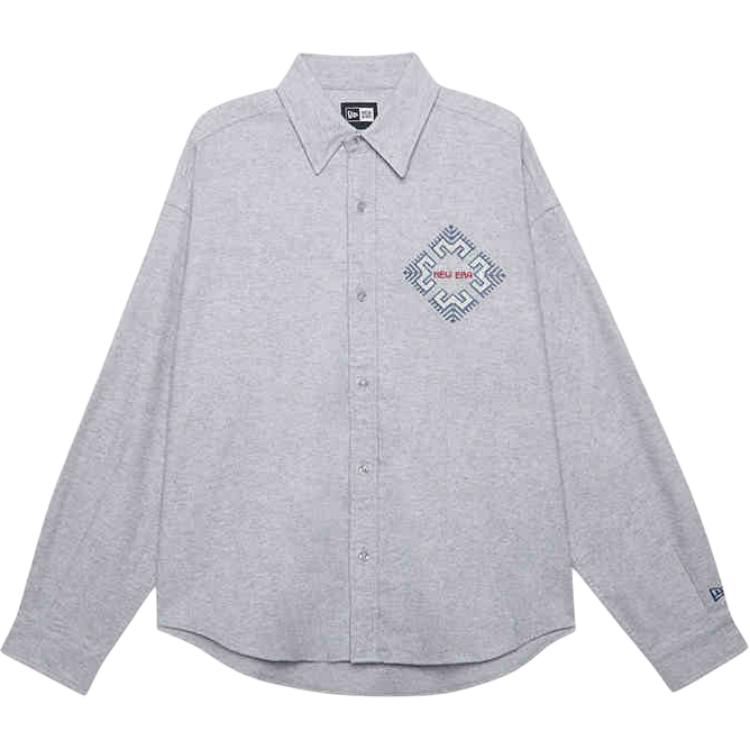 

Рубашка унисекс серая New Era, серый