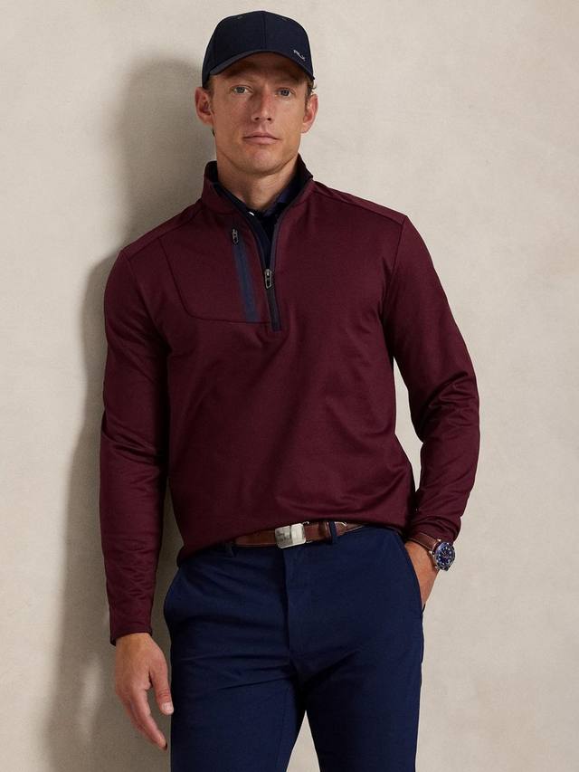 

Polo Golf топ с полумолнией Ralph Lauren, Rich Ruby