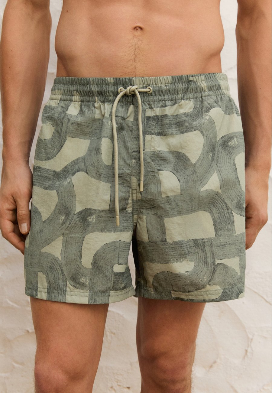 

Шорты для плавания Massimo Dutti PRINTED, Mottled Dark Green