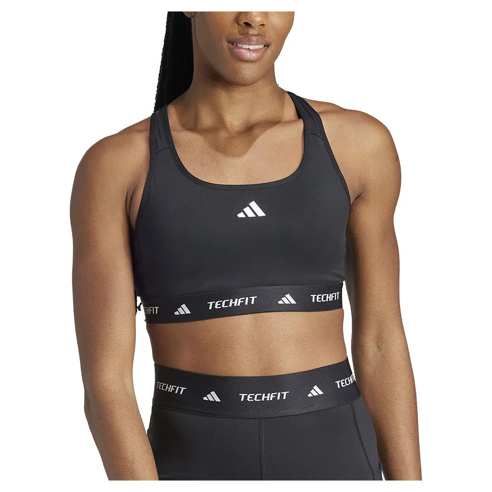 

Спортивный бюстгальтер adidas Techfit, черный
