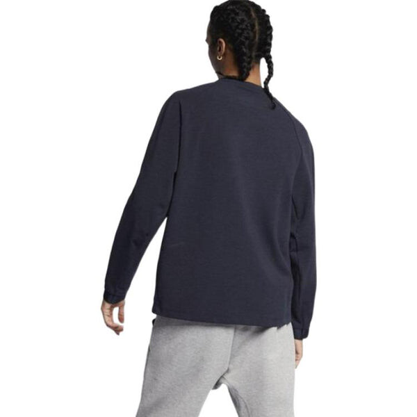 Толстовка Nike teck pack round collar long sleeves shirt 'Dark grey', серый — фото 4