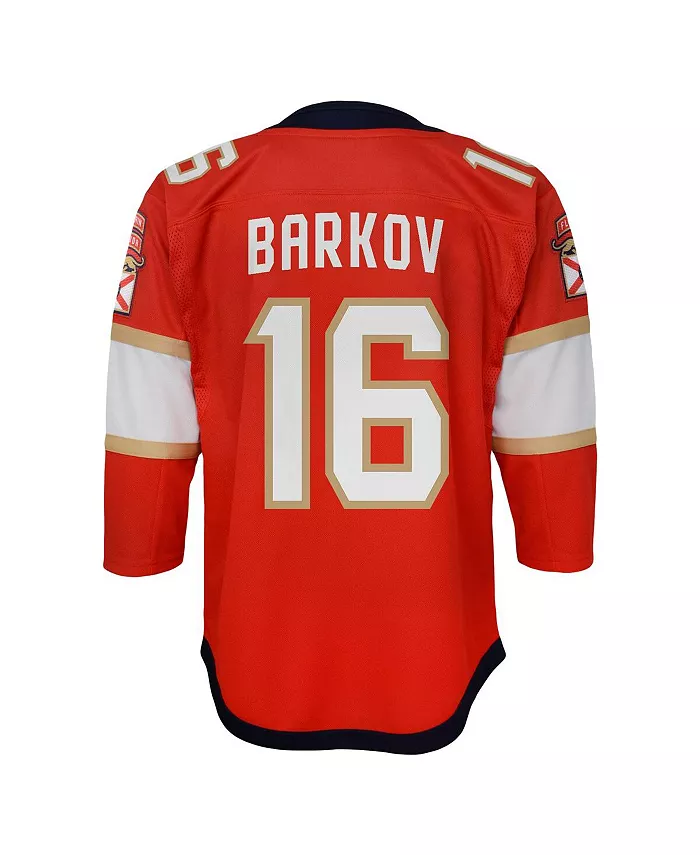 Домашняя реплика футболки капитана Florida Panthers Александра Баркова для больших мальчиков и девочек, красная Outerstuff — фото 2