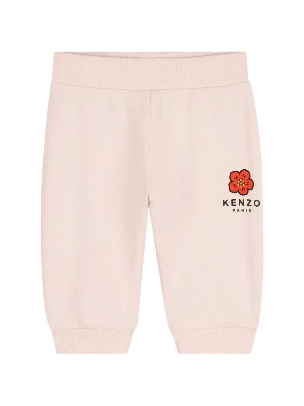 Спортивный костюм с цветочными аппликациями (три предмета) Kenzo Kids, розовый — фото 3
