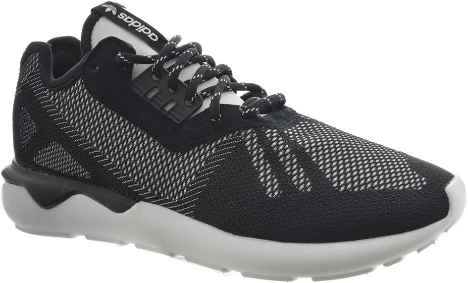 Кроссовки Adidas Tubular Runner Weave, Black Core Black Core Black Ftwr White — фото 4