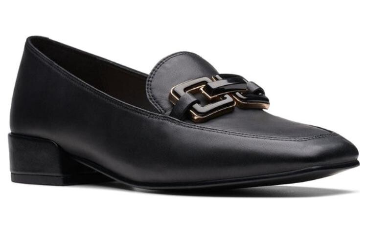 Женская повседневная обувь Женская низкая черная Clarks — фото 4