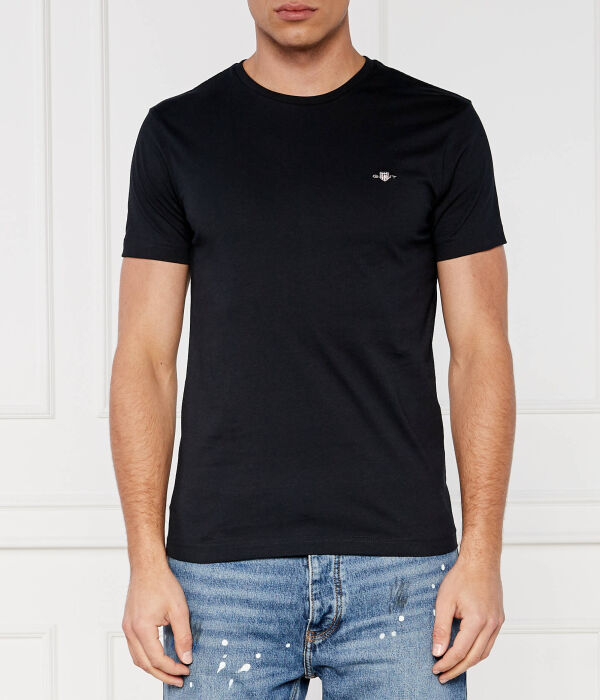 

Футболка щит Slim fit Gant, черный