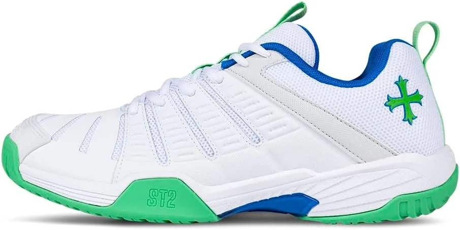 Кроссовки Teuton Sports ST2 унисекс для всех типов обуви: легкие, удобные кроссовки для тенниса, настольного тенниса и других видов спорта - размер 37-48 EUR, белый