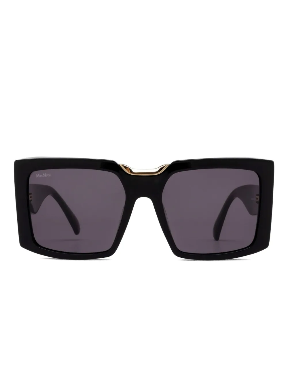 

Солнцезащитные очки в квадратной оправе Max Mara Eyewear, черный
