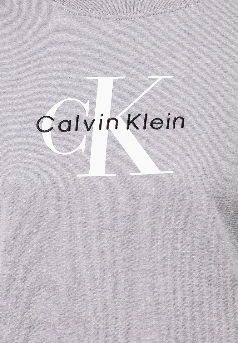 Толстовка из французского футера, Monologo Calvin Klein, серый — фото 3
