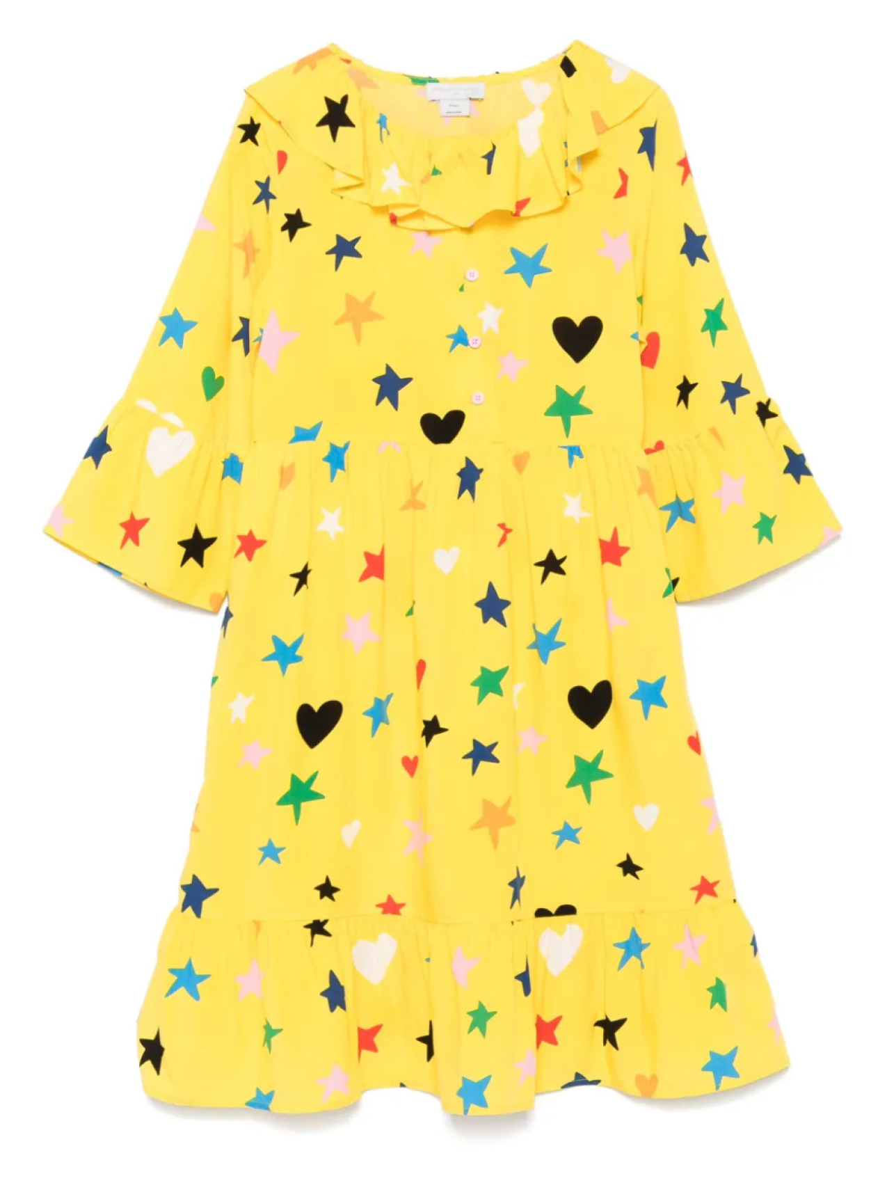 

Stella McCartney Kids платье с принтом, желтый