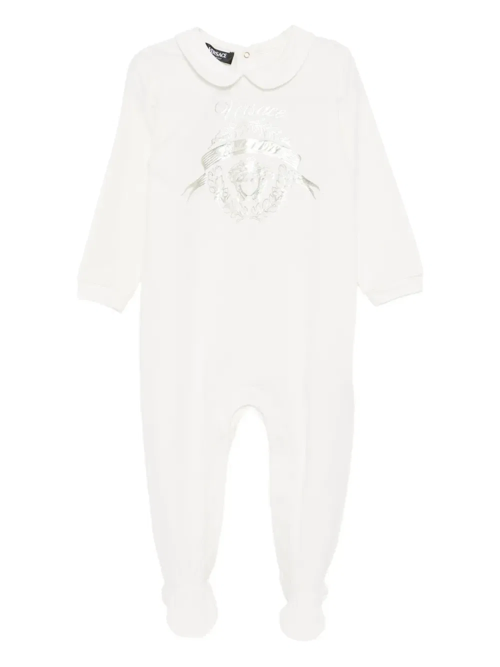 Пижама с графическим принтом Versace Kids, белый