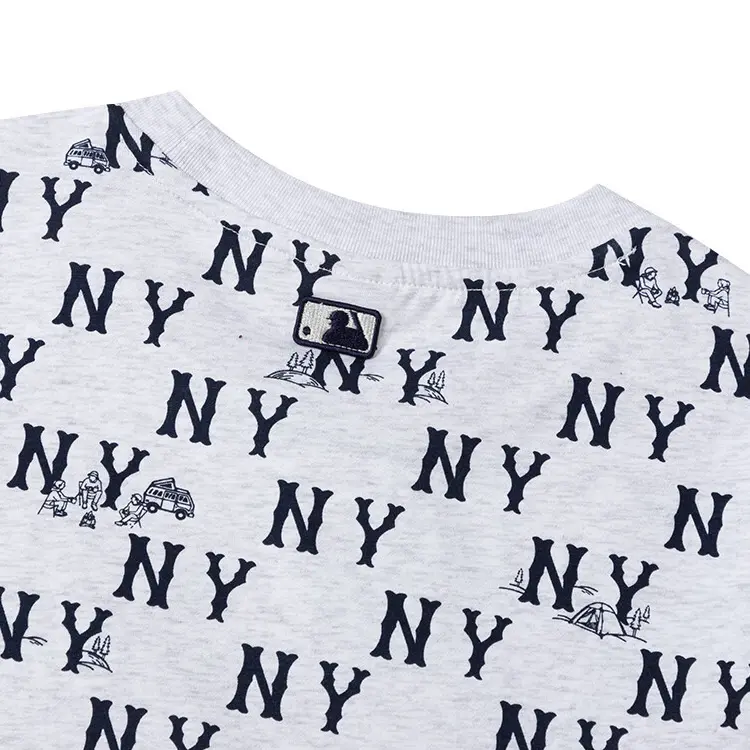 Футболка light heather gray для детей MLB KIDS, серый — фото 4