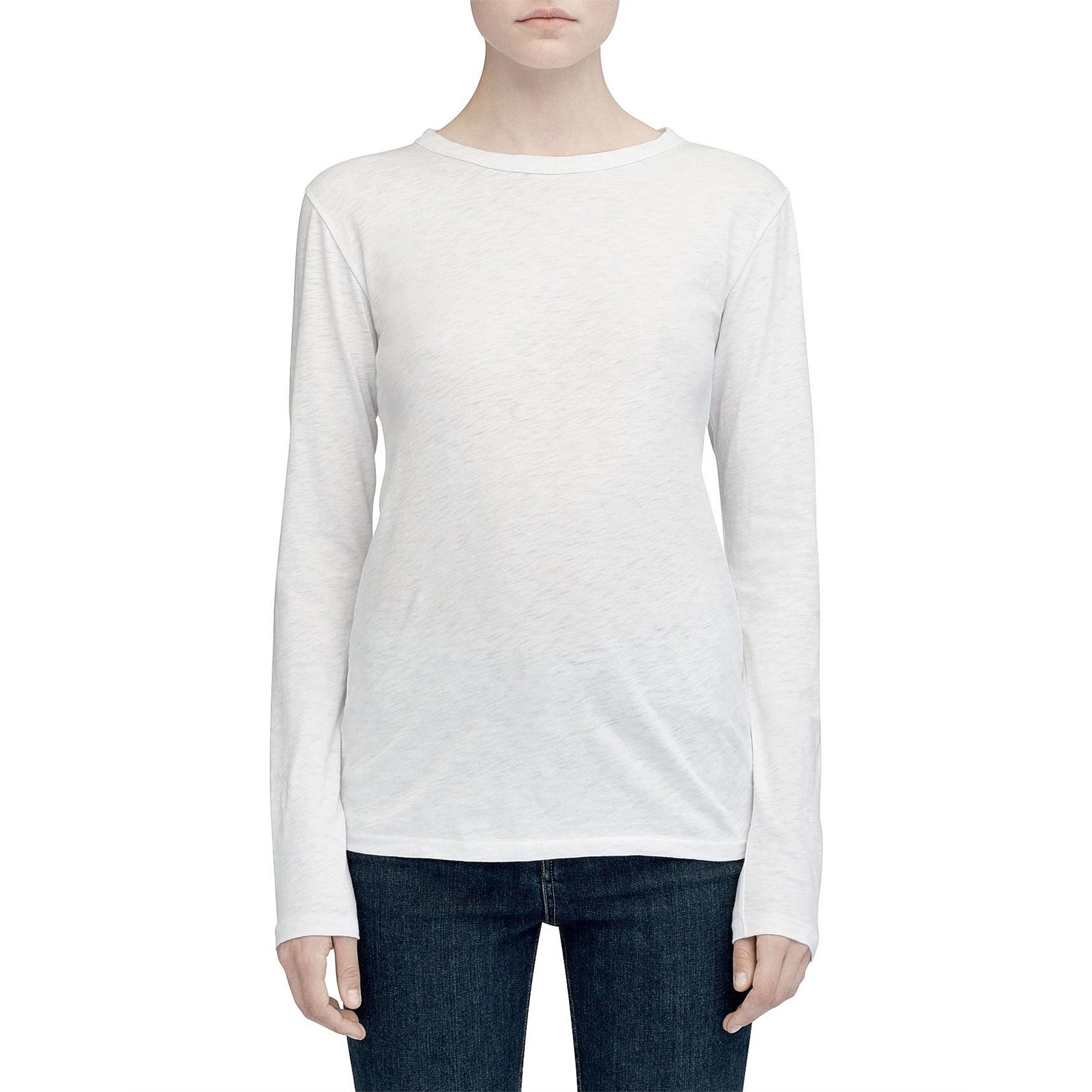 

Rag & bone женская футболка с длинным рукавом The Slub белая