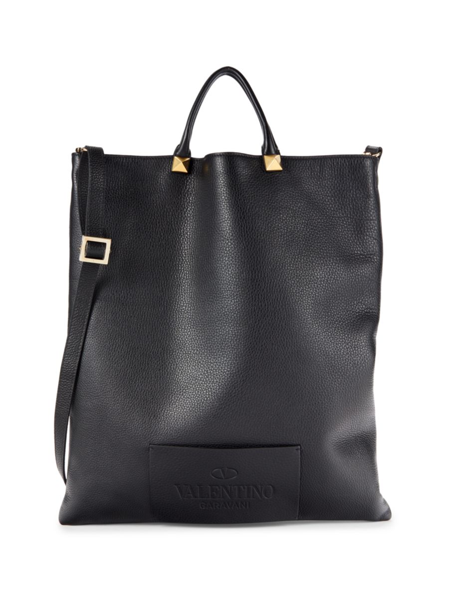 

Кожаная сумка-тоут Rockstud Valentino Garavani, цвет Nero