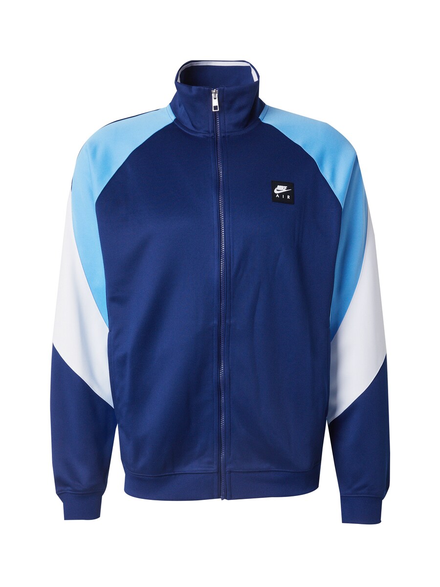 

Толстовка с капюшоном на молнии Nike Sportswear AIR, синий/светло-синий