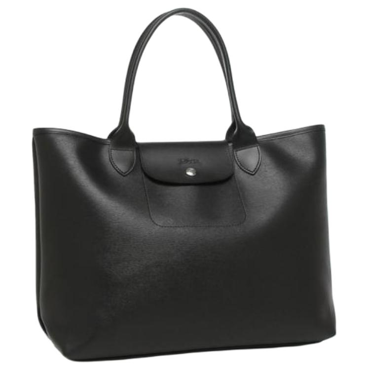 

Le Pliage City Canvas With Leather Trim Сумка-тоут, Шоппер, Сумка через плечо, Большая женская сумка Чёрный LONGCHAMP