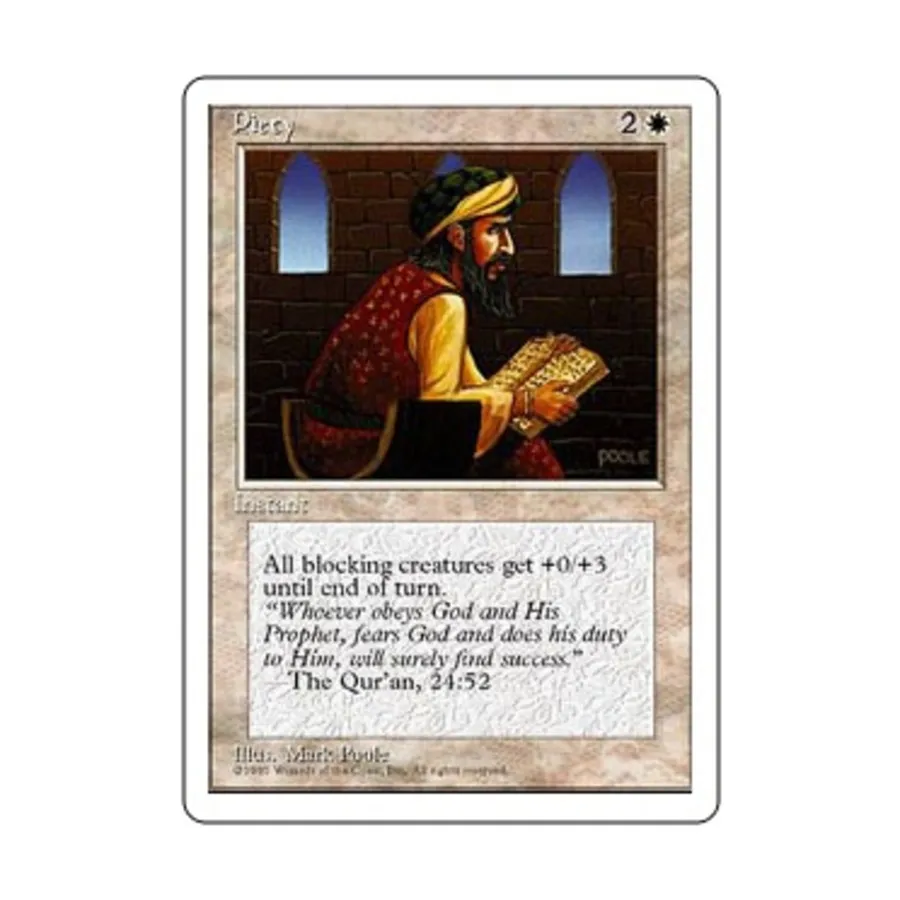 

CCG Благочестие (С), MTG - 4th Edition