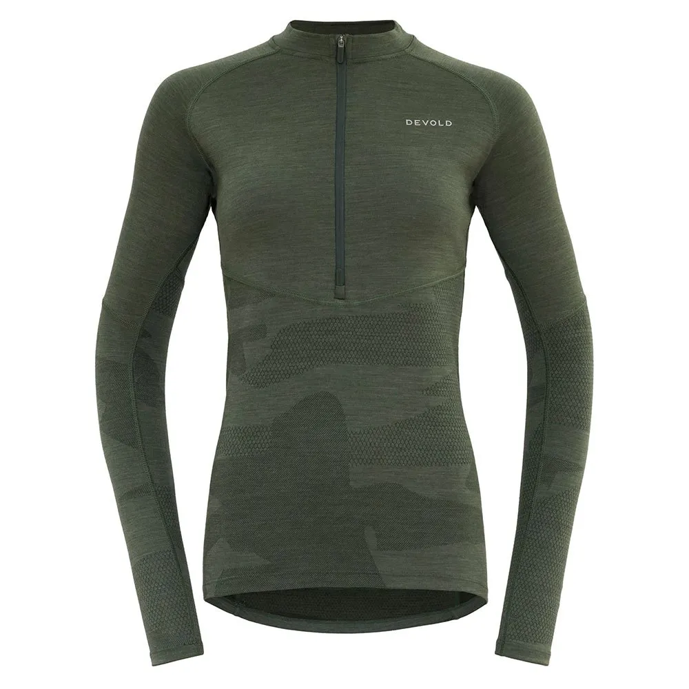 

Футболка DEVOLD OF NORWAY Standal Merino half zip long sleeve, зеленый