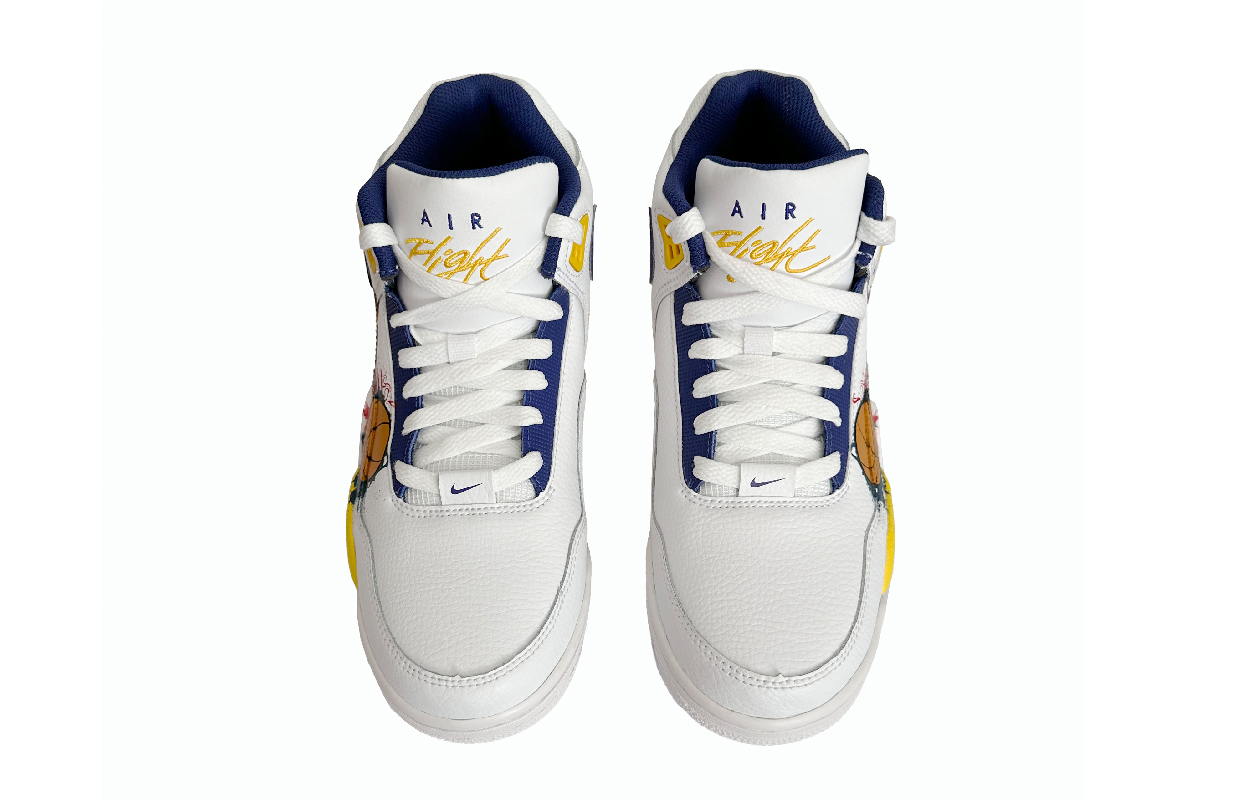 

Кроссовки Nike Flight Legacy Vintage Basketball Shoes Men Mid-top Yellow/White, цвет Sunflower