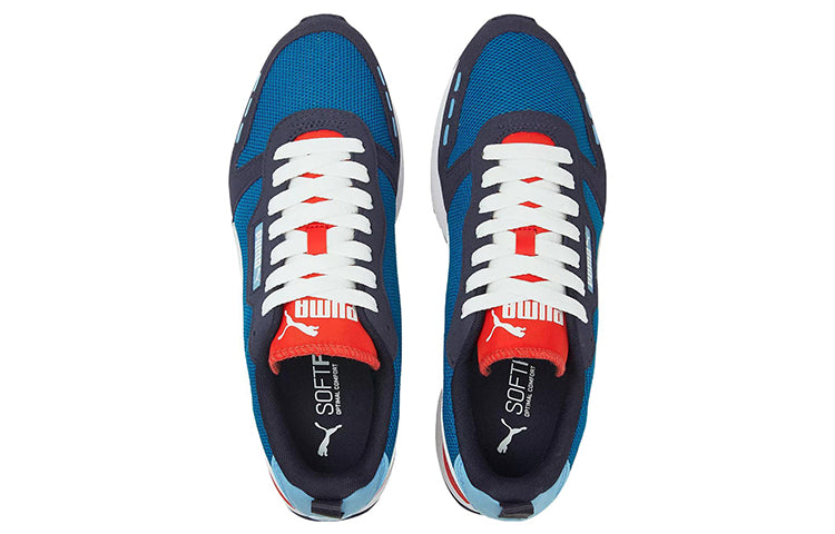 Беговые кроссовки PUMA R78 'Mykonos Blue Red', синий — фото 3