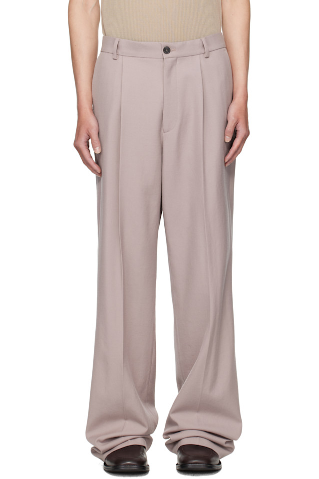 

Dries Van Noten Фиолетовые плиссированные брюки