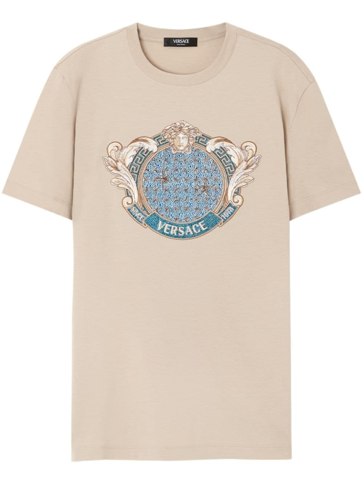 

Versace футболка Starfish Blason, нейтральный цвет