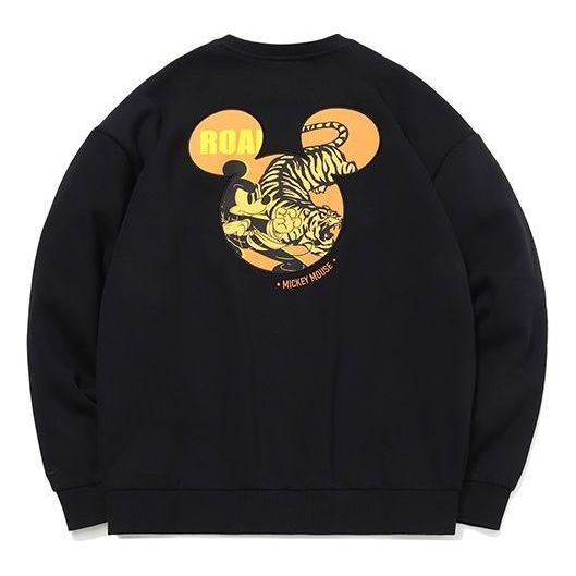 

Свитер Li-Ning x Disney Crossover Round Neck Pullover 'Black Yellow', черный