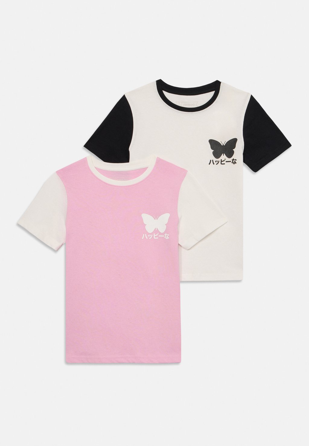 

Футболка с принтом 2 PACK UNISEX Friboo, слоновая кость