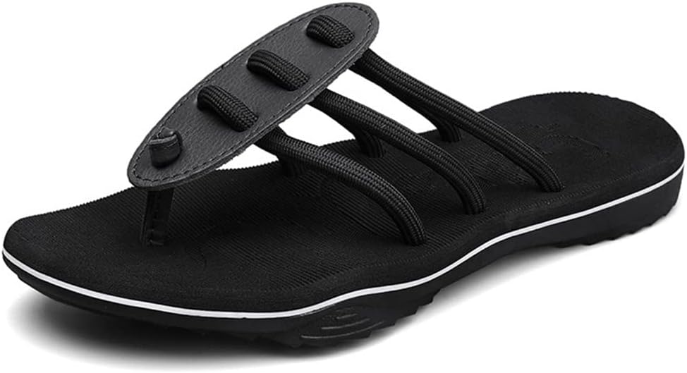 

Мужские сандалии-шлепанцы для походов, пляжа, водонепроницаемые, удобные шлепанцы с ремешком между пальцами для дома и улицы, повседневные спортивные тапочки, с открытым носком, противоскользящие, легкие шлепанцы, плоские сандалии Mtfbq, черный