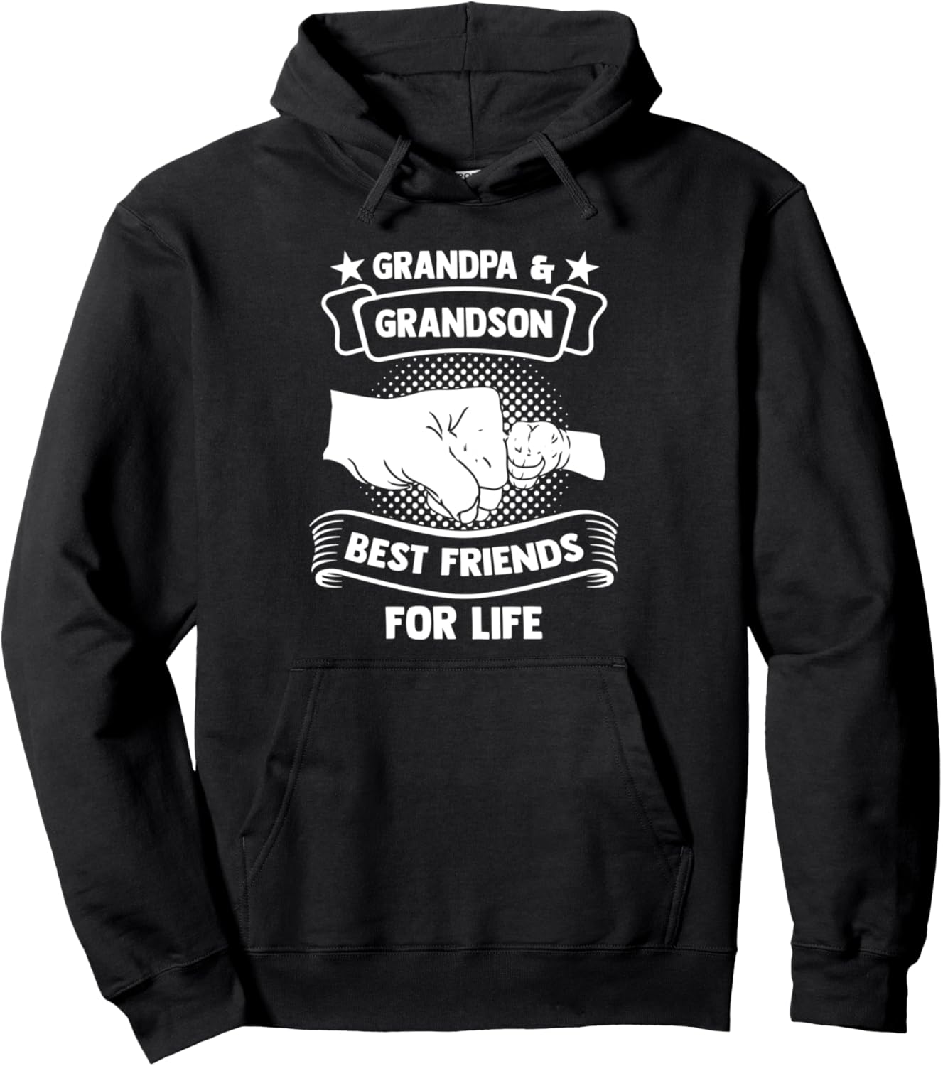 

Дедушка, внук, лучший друг на всю жизнь, папа, толстовка Grandpa & Grandad Gifts, черный