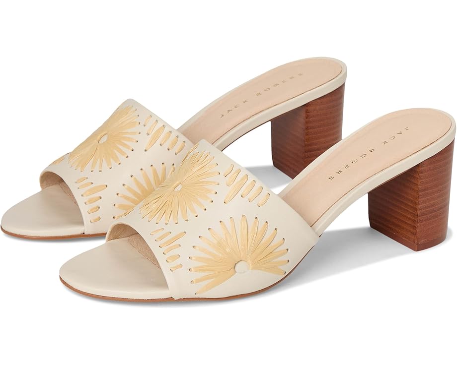 Туфли Jack Rogers Susie Sandal - Nappa/Raffia, цвет Ivory/Natural