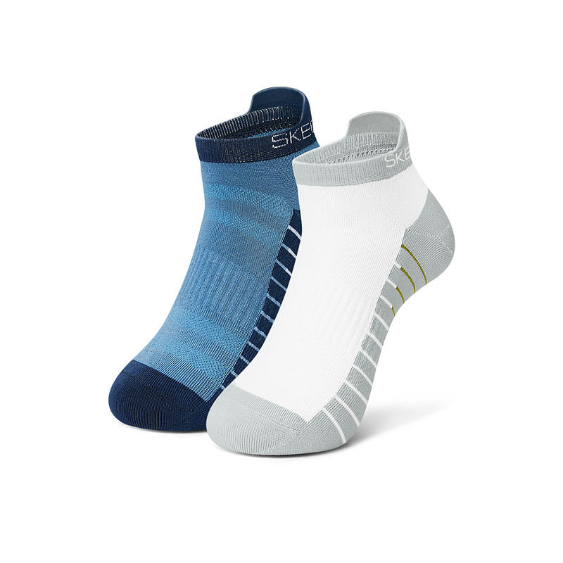 

Носки унисекс, 2 пары Skechers, 2 Pack (White+Klein Blue)