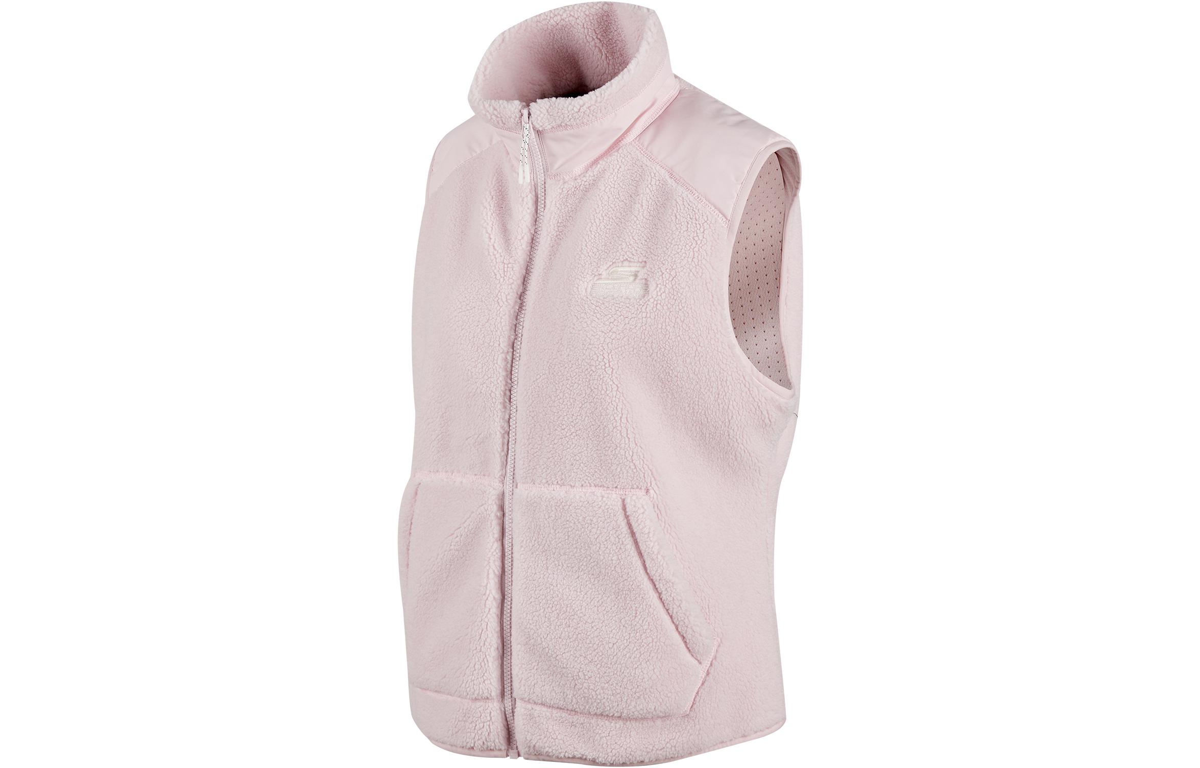 

Skechers Серая розовая женская жилетка, Gray Pink/01NX