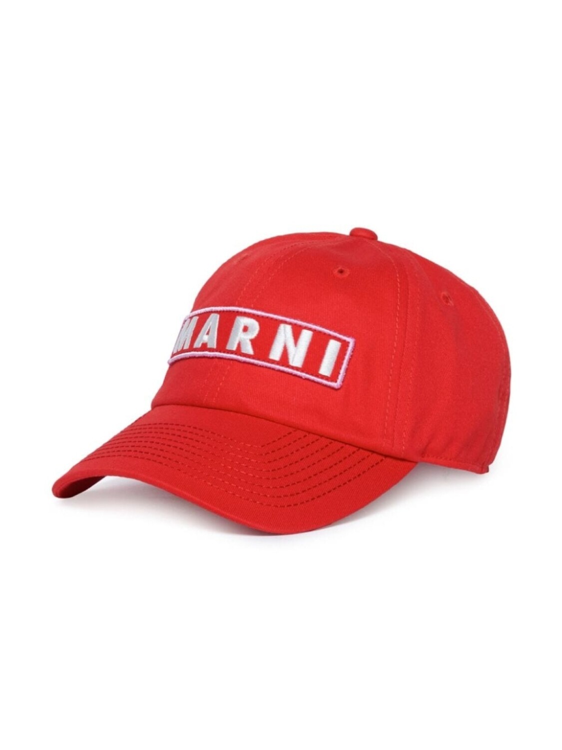 

Marni Kids кепка с вышитым логотипом, красный