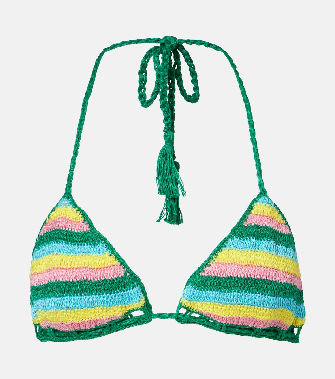 

Топ бикини из хлопка крючком Gabrielle Anna Kosturova, Multi Stripe