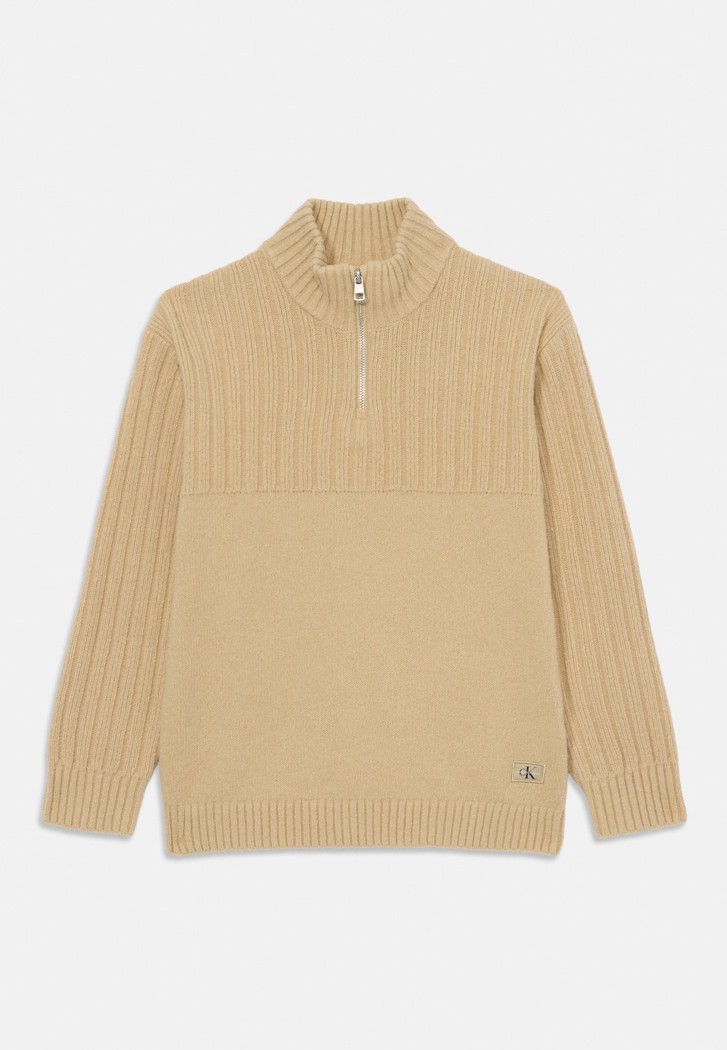

Джемпер HALF ZIP SWEATER UNISEX Calvin Klein Jeans, бежевый