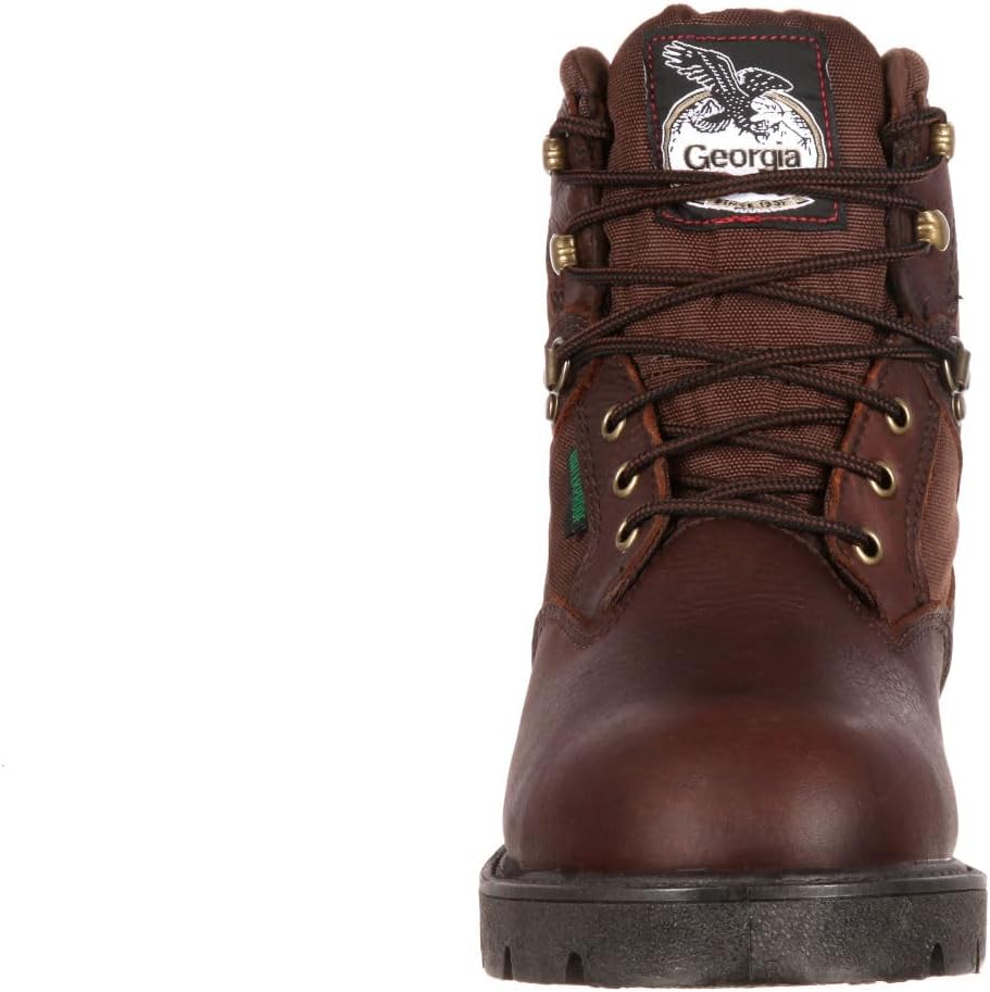 Мужские ботинки Georgia Boot Homeland с водонепроницаемым стальным носком, 12 Wide Brown — фото 3