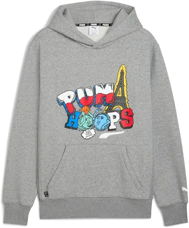 

PUMA мужская толстовка Paris Graphic Casual Outerwear — Grey