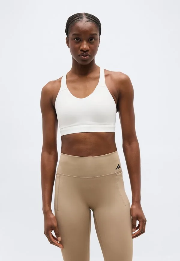 Спортивный бюстгальтер optime essentials с высокой поддержкой для тренировок Adidas Performance, White