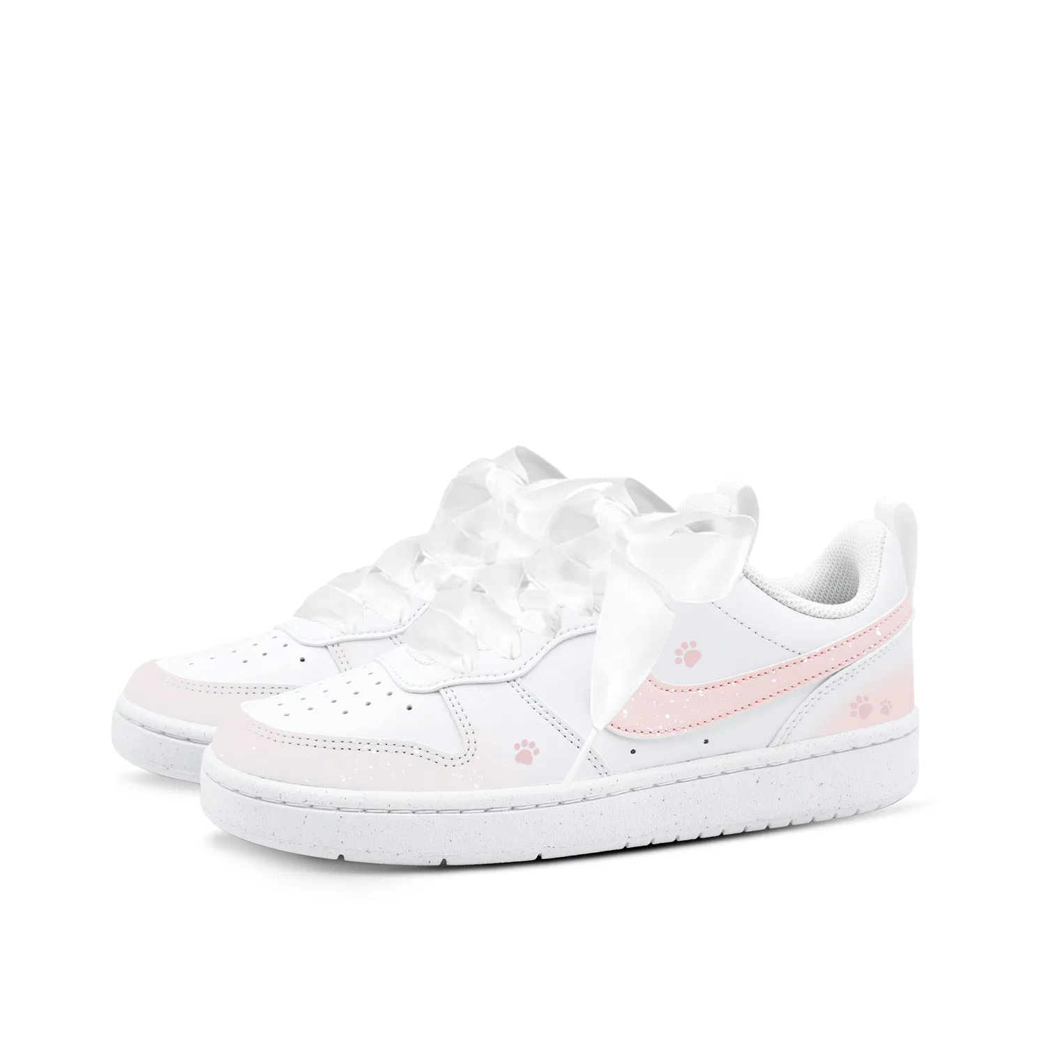 Кроссовки детские Nike Court Borough Low Pink/White — фото 4