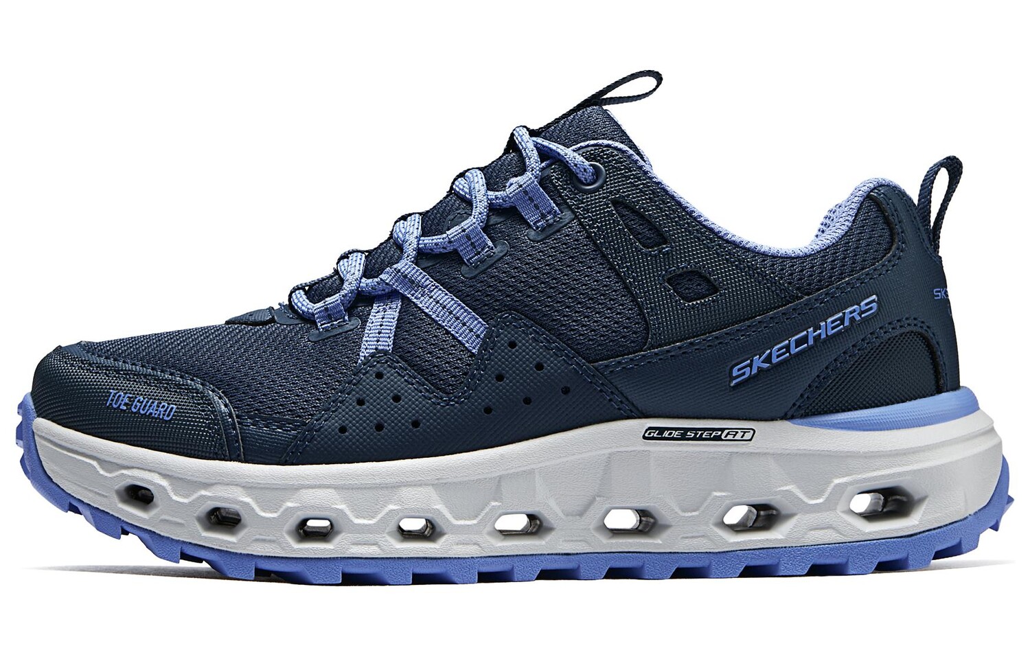 

Кроссовки женские низкие синие Skechers