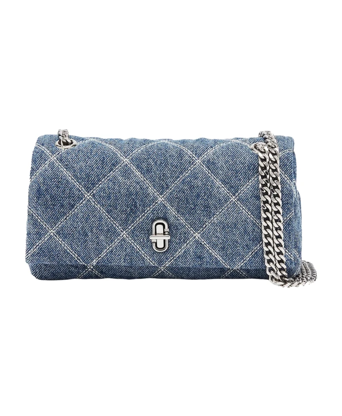 

Хлопковая сумка через плечо с полиэстеровой подкладкой Marc Jacobs, синий