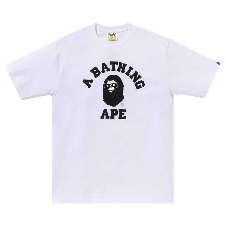 

Футболка BAPE x GOD SELECTION XXX College Tee, White