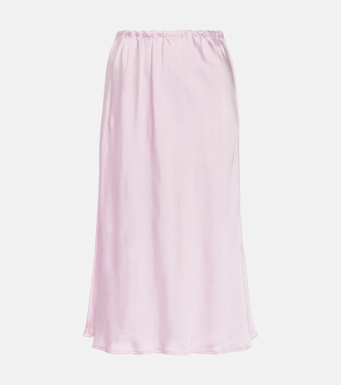 

Атласная юбка миди Jil Sander, розовый
