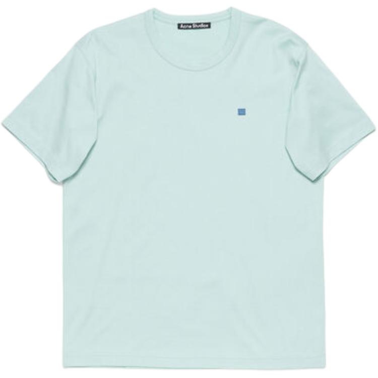 

Футболка с логотипом Acne Studios, серо-голубая