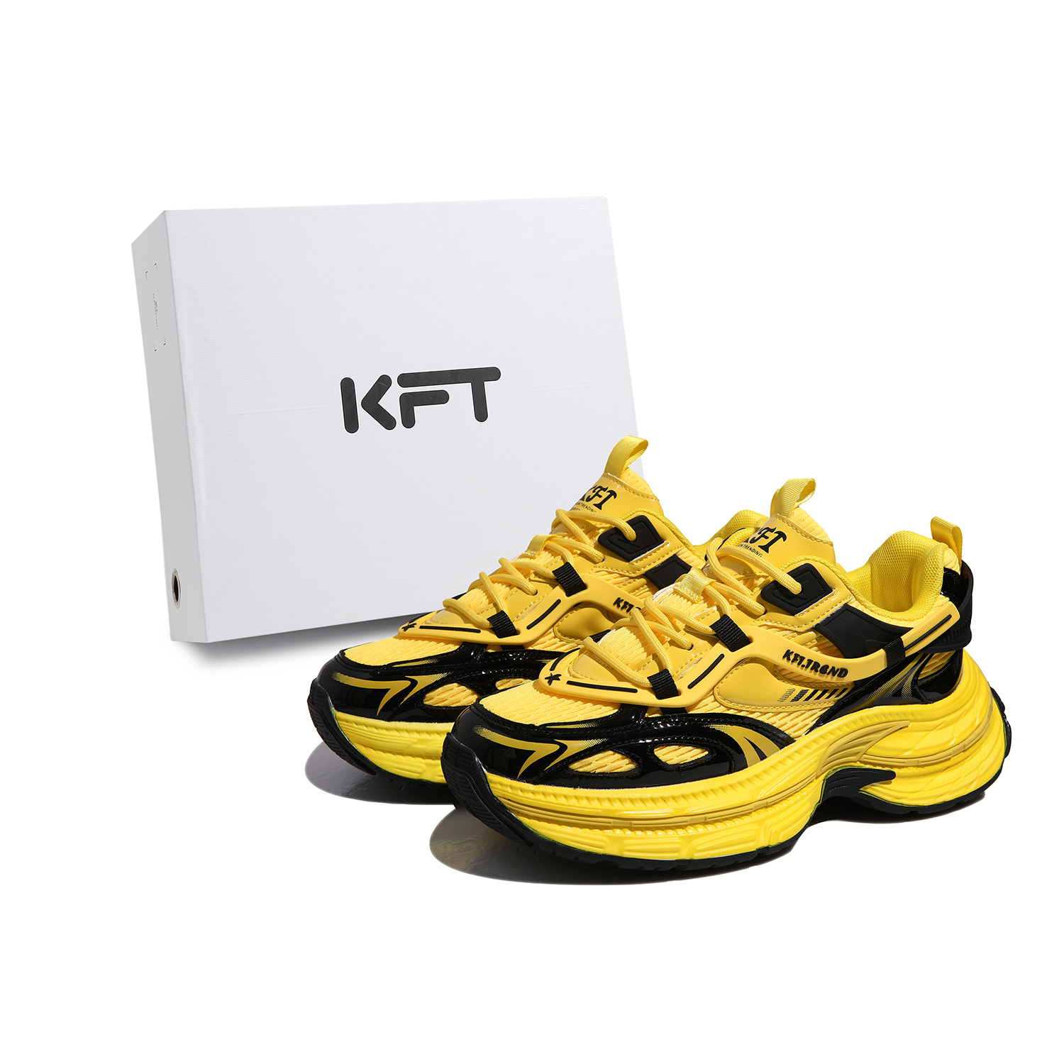 

KFT Магические кроссовки Low Top Chunky Unisex электрический неоновый желтый, цвет Electric Glow Yellow