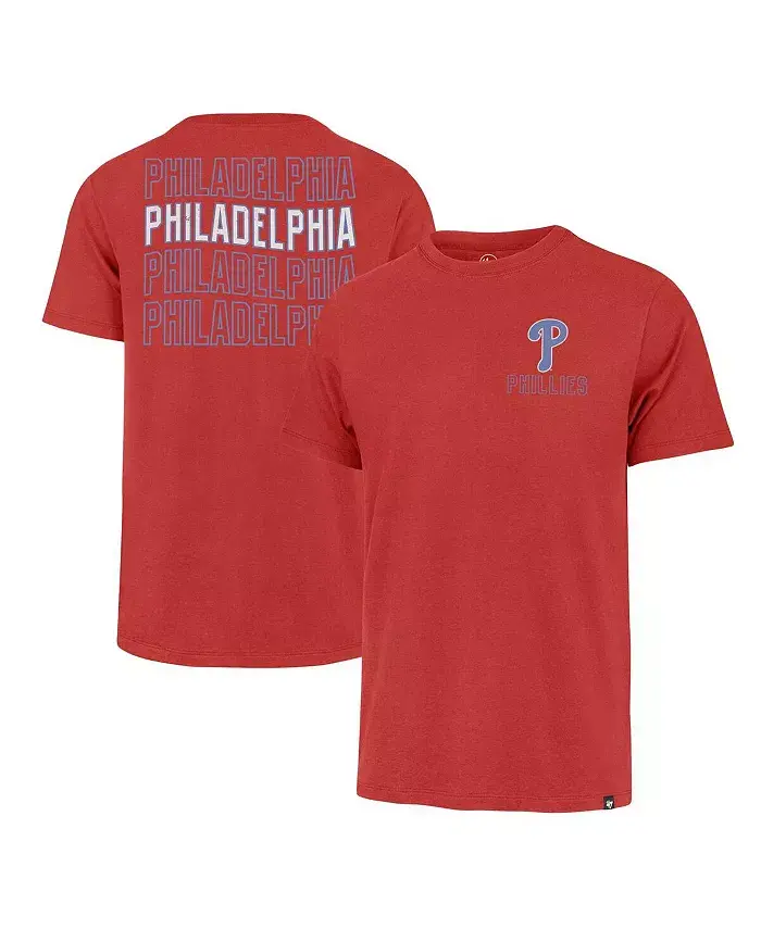 

Мужская красная футболка Philadelphia Phillies Hang Back Franklin '47 Brand