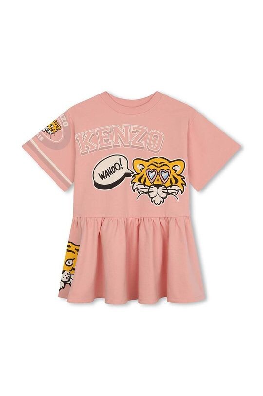 

Платье Kenzo Kids из хлопка для девочек Kenzo kids, розовый