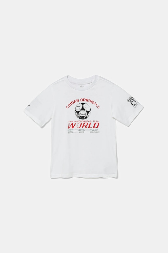

Детская хлопковая футболка Adidas Originals, белый